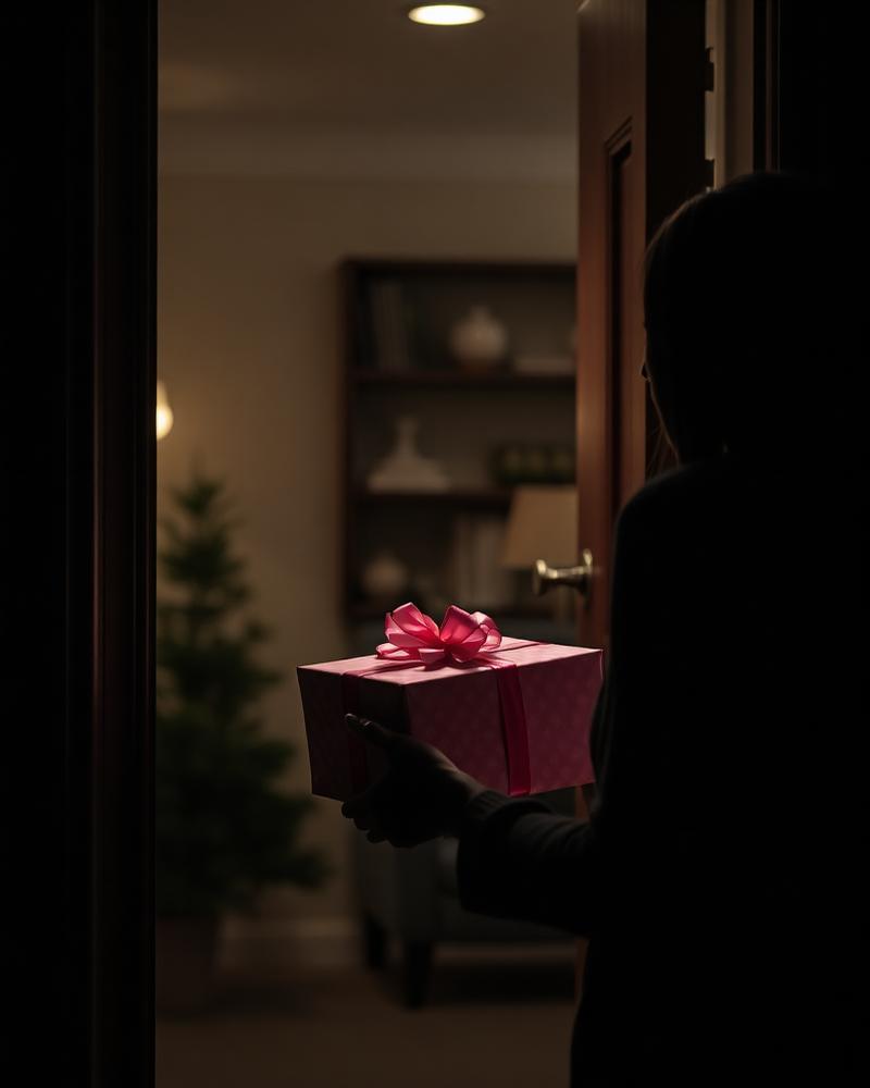 Gift delivered to a home doorstep